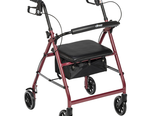 Aluminum Rollator, 6″ Casters